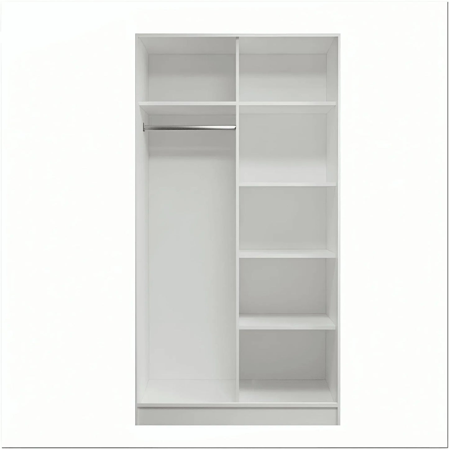 دولاب بمرايا خشب ام دي اف، 100*50*185 سم