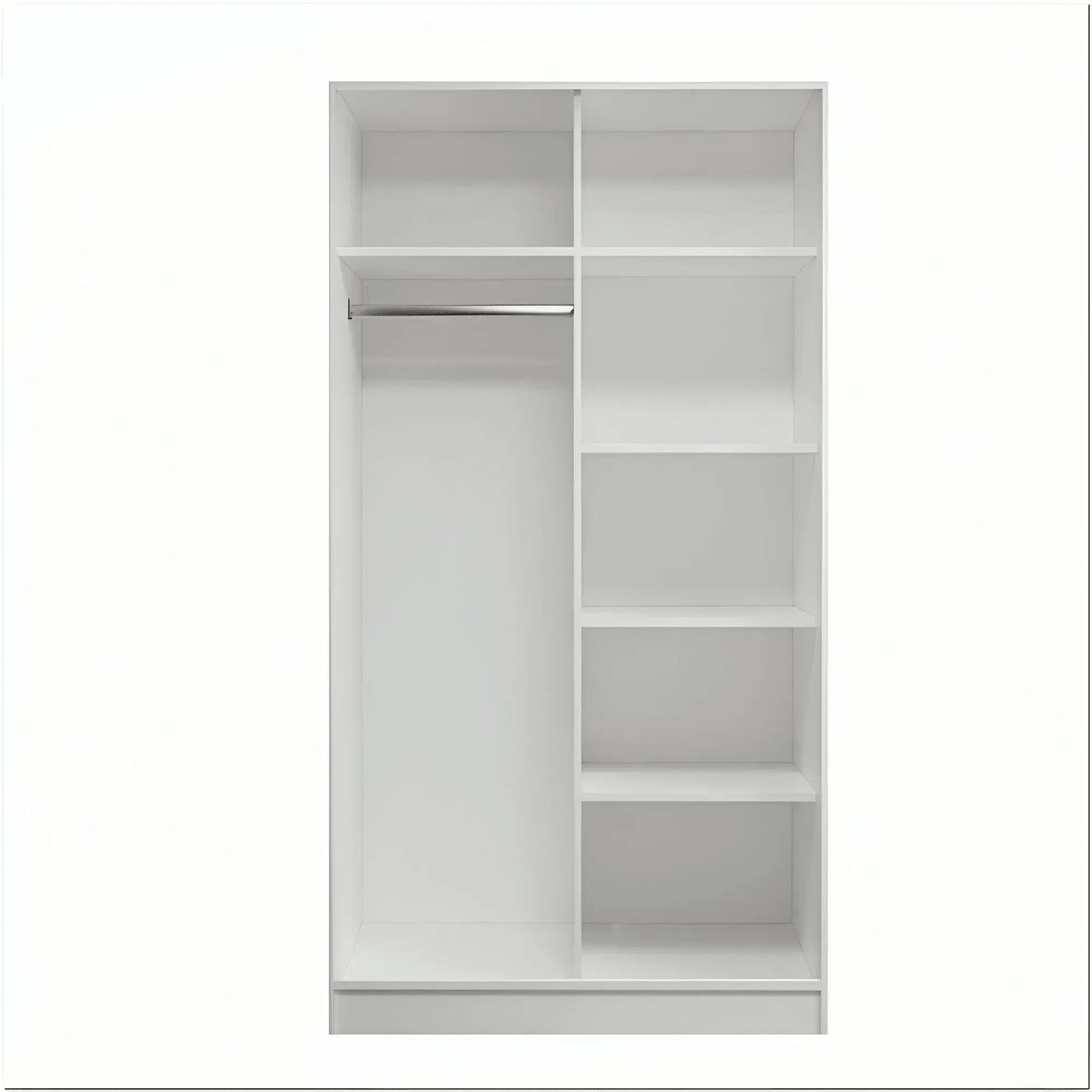 دولاب بمرايا خشب ام دي اف، 100*50*185 سم