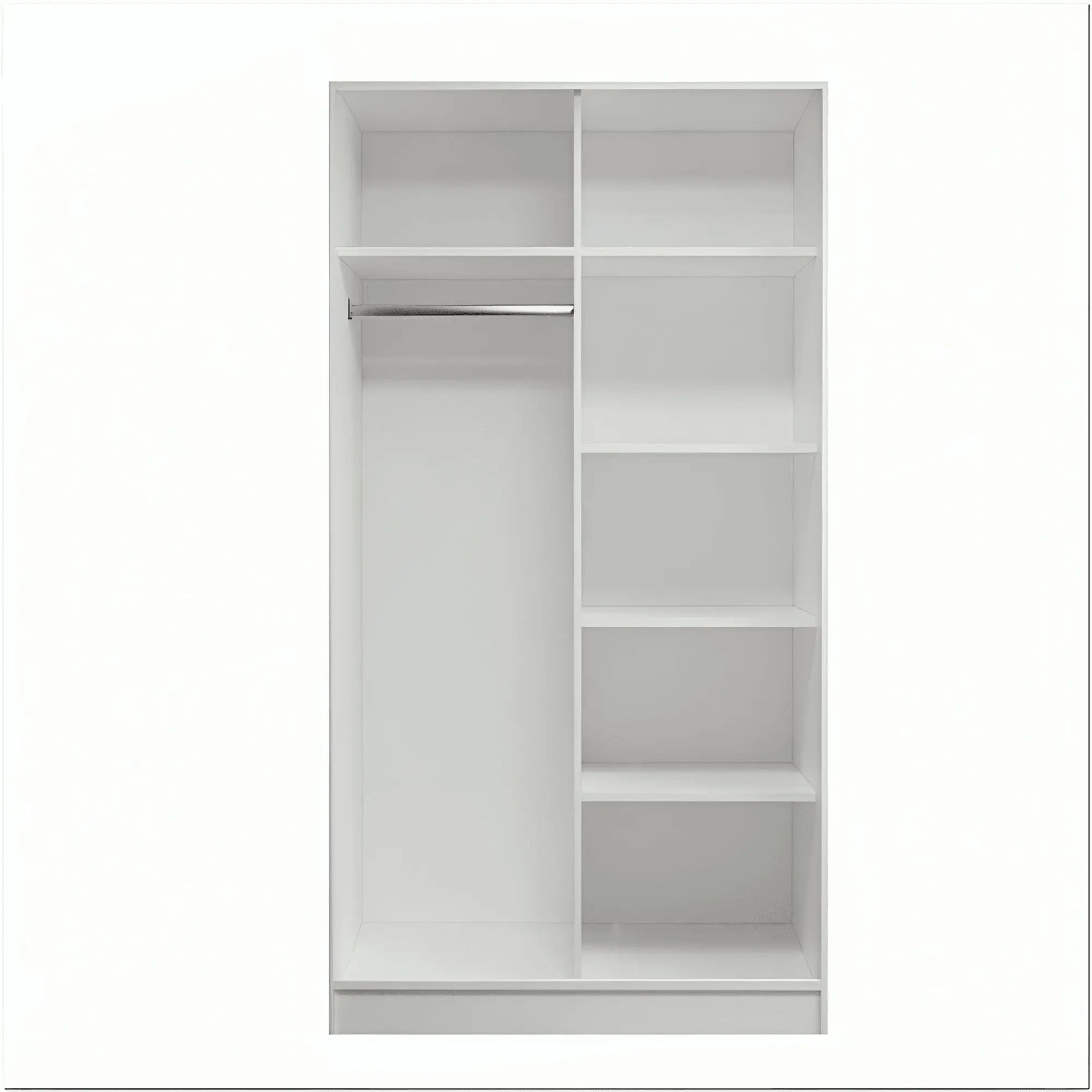 دولاب بمرايا خشب ام دي اف، 100*50*185 سم