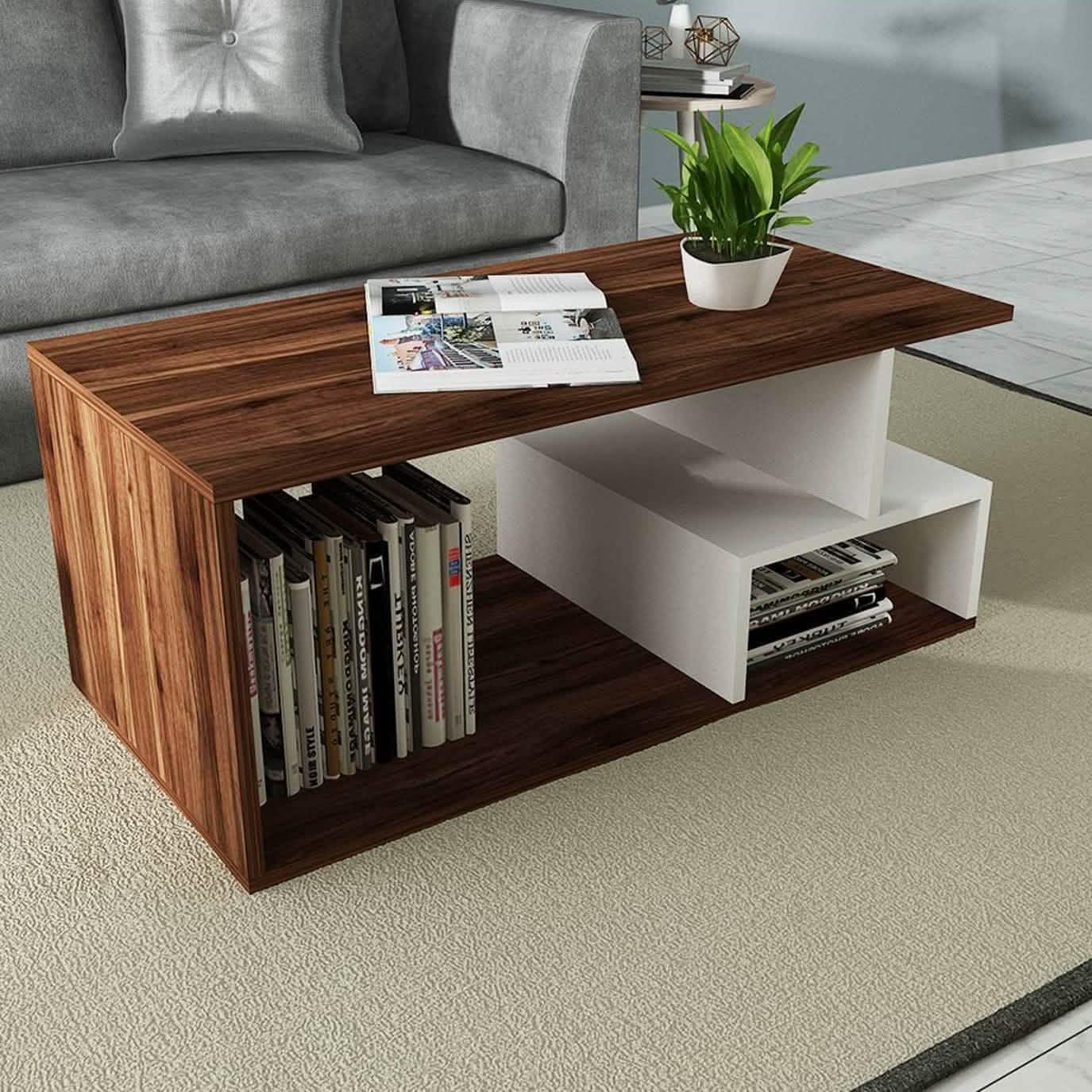 ترابيزة قهوة ام دي اف، 100*50*40 سم