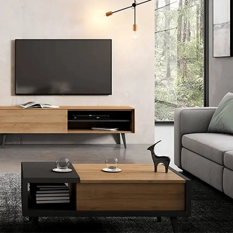 ترابيزة قهوة ام دي اف اسباني 100*50*40 سم - FUR89 - Homix