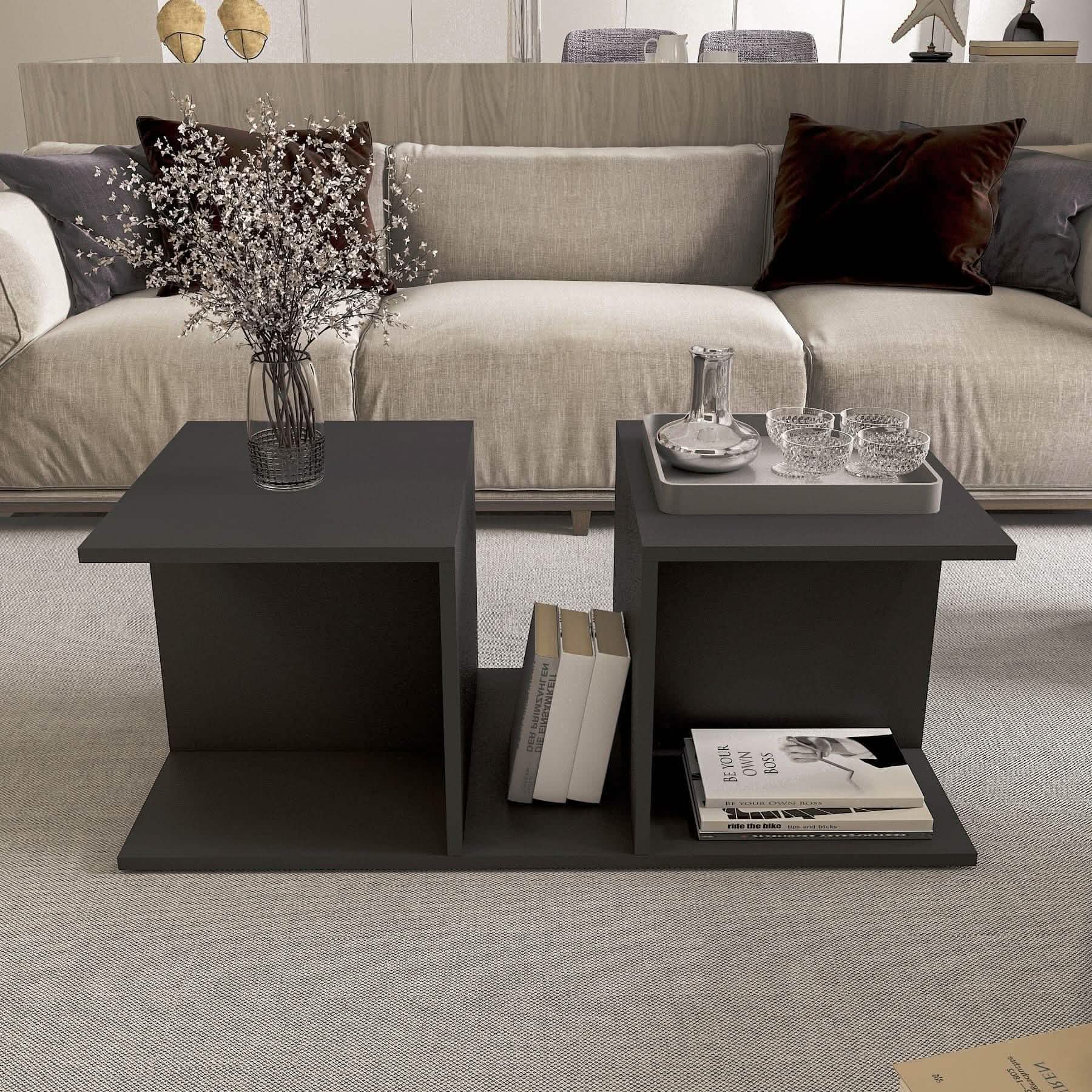 تسوق الأن من هومكس  ترابيزة قهوة ام دي اف 100*50*40 سم - ZAT1 بأفضل سعر وأفضل جودة 