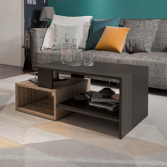 تسوق الأن من هومكس  ترابيزة قهوة ام دي اف 100*50*40 سم - ZAT10 بأفضل سعر وأفضل جودة 