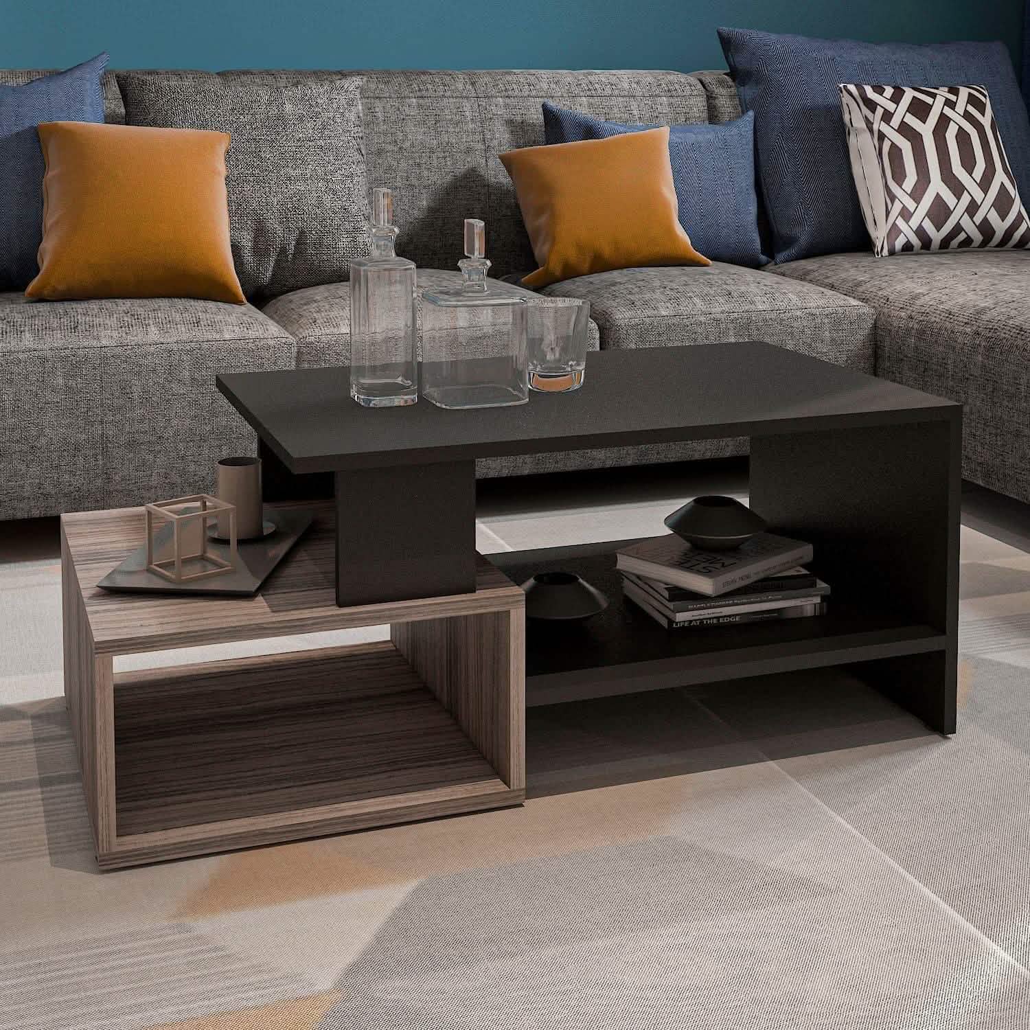 تسوق الأن من هومكس  ترابيزة قهوة ام دي اف 100*50*40 سم - ZAT10 بأفضل سعر وأفضل جودة 