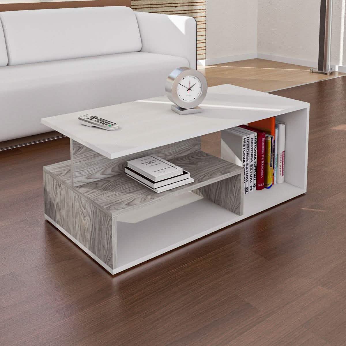 تسوق الأن من هومكس  ترابيزة قهوة ام دي اف 100*50*40 سم - ZAT13 بأفضل سعر وأفضل جودة 