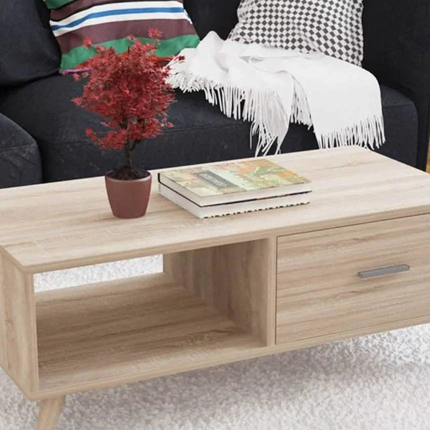 ترابيزة قهوة ام دي اف، 100*50*40 سم