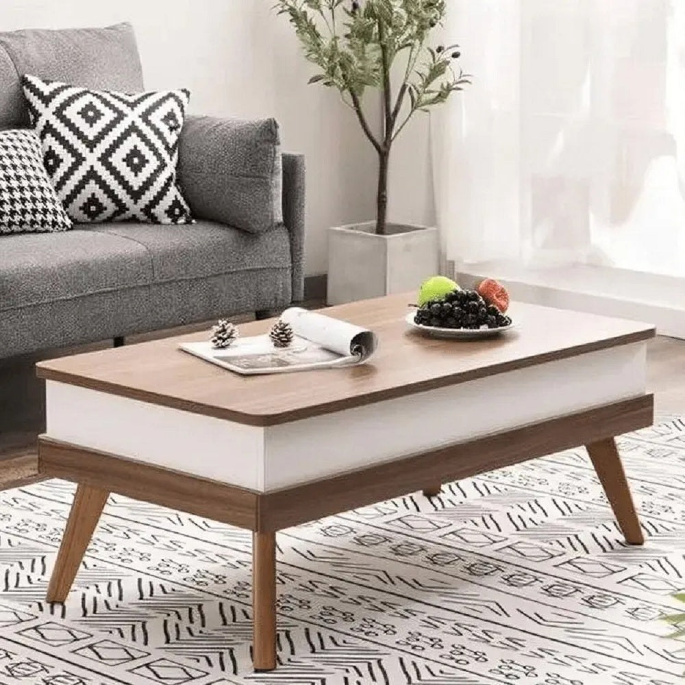 ترابيزة قهوة بميكانزم ام دي اف، 100*50*40 سم