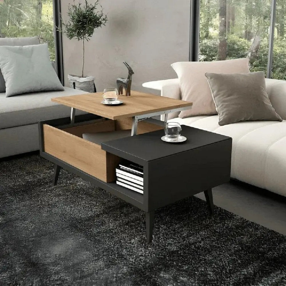 ترابيزة قهوة ام دي اف اسباني، 100*50*40 سم