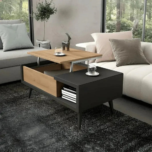 ترابيزة قهوة ام دي اف اسباني، 100*50*40 سم