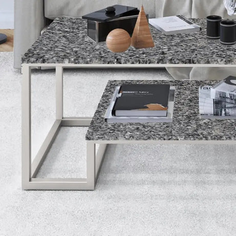 ترابيزة قهوة بسطح جرانيت 100*50*45 سم - LUS12 - Homix