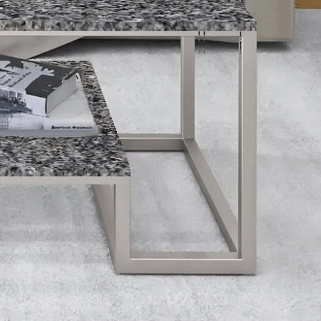 ترابيزة قهوة بسطح جرانيت 100*50*45 سم - LUS12 - Homix