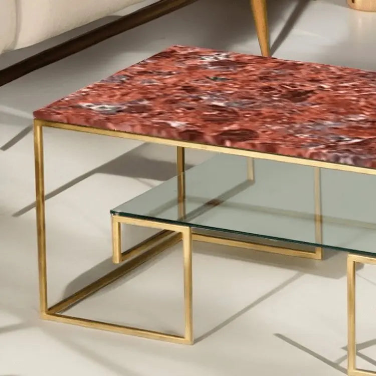 ترابيزة قهوة بسطح جرانيت 100*50*45 سم - LUS13 - Homix