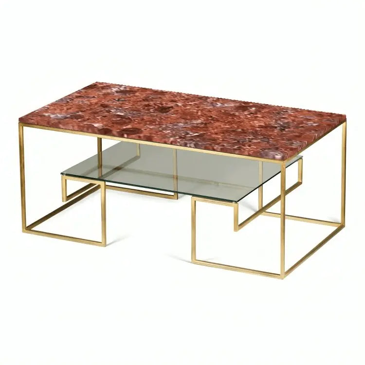 ترابيزة قهوة بسطح جرانيت 100*50*45 سم - LUS13 - Homix