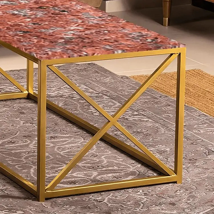 ترابيزة قهوة بسطح جرانيت 100*50*45 سم - LUS14 - Homix