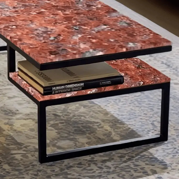 ترابيزة قهوة بسطح جرانيت 100*50*45 سم - LUS17 - Homix