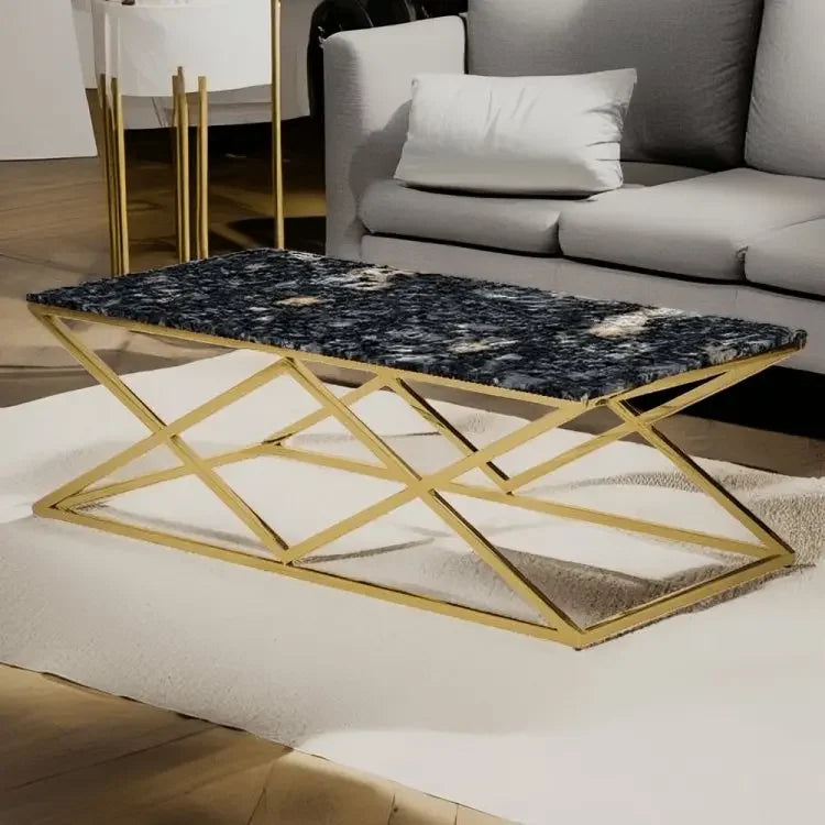 ترابيزة قهوة بسطح جرانيت 100*50*45 سم - LUS21 - Homix