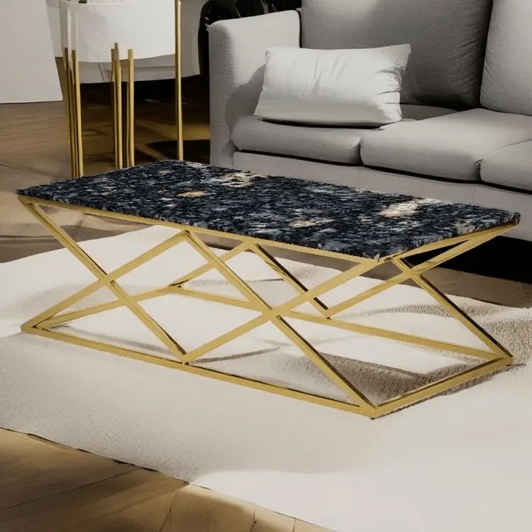 ترابيزة قهوة بسطح جرانيت 100*50*45 سم - LUS21 - Homix