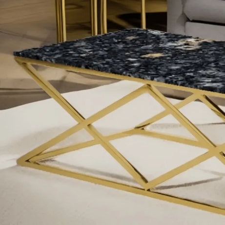 ترابيزة قهوة بسطح جرانيت 100*50*45 سم - LUS21 - Homix