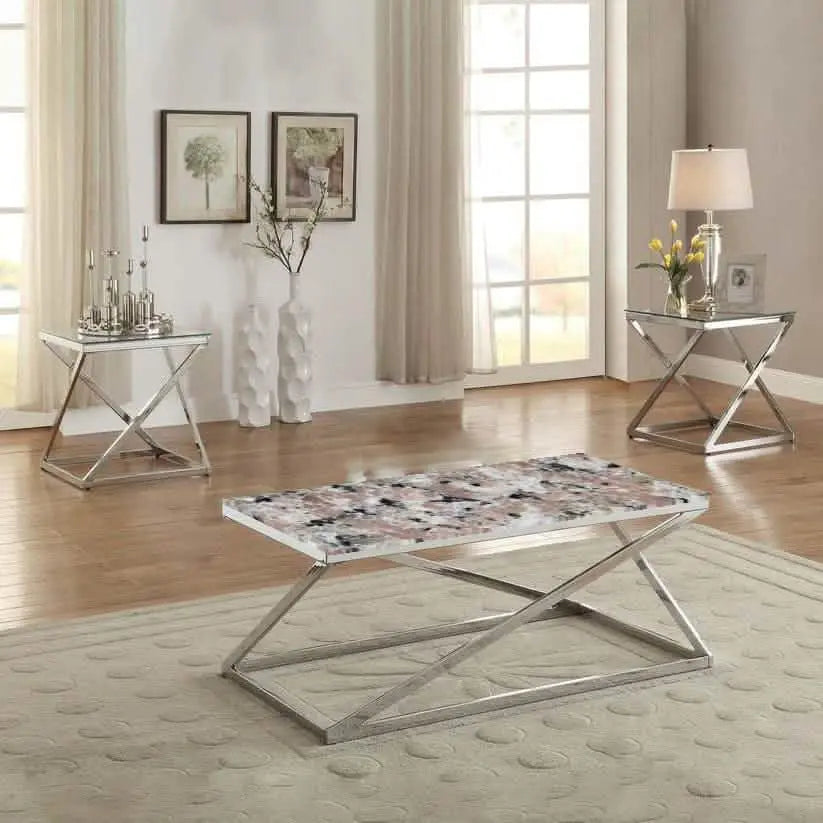 ترابيزة قهوة بسطح جرانيت 100*50*45 سم - LUS36 - Homix