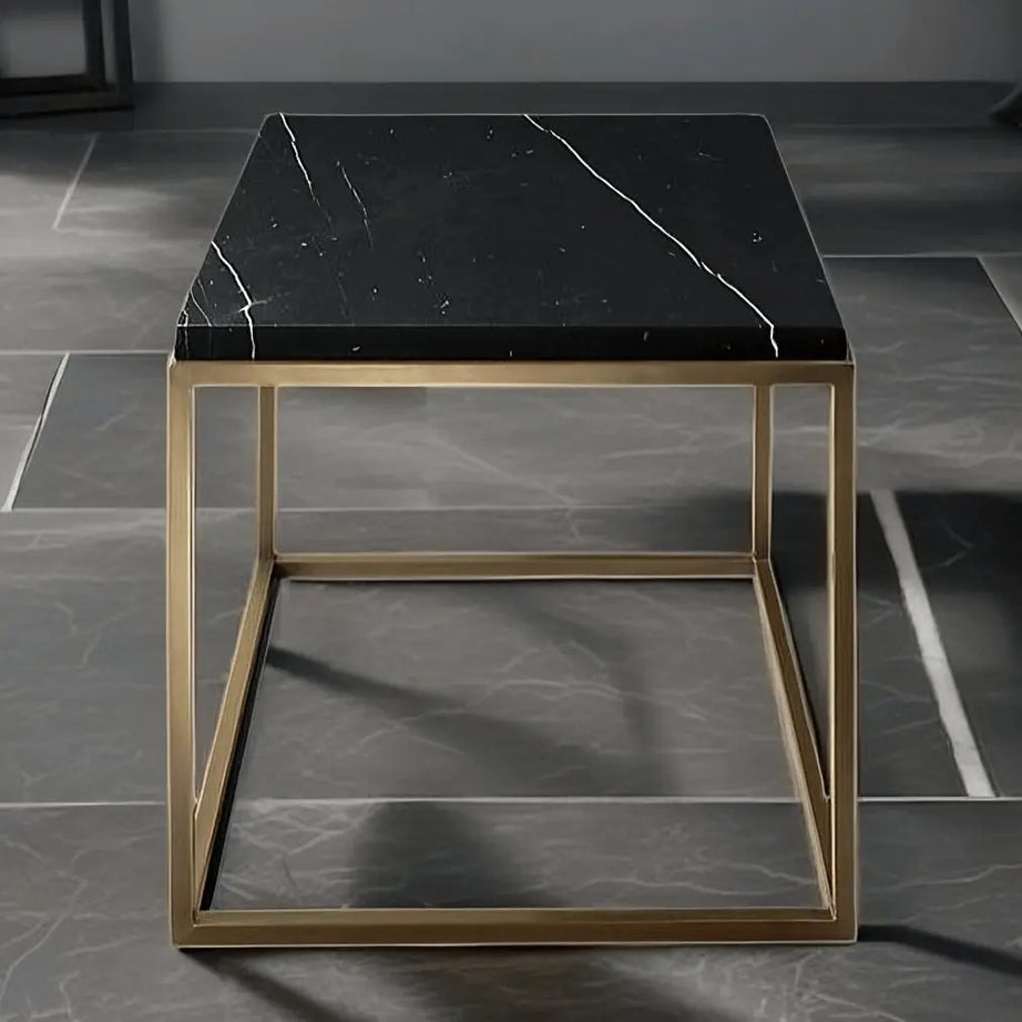 ترابيزة قهوة معدن بسطح جرانيت 100*50*45 سم - LUS60 - Homix