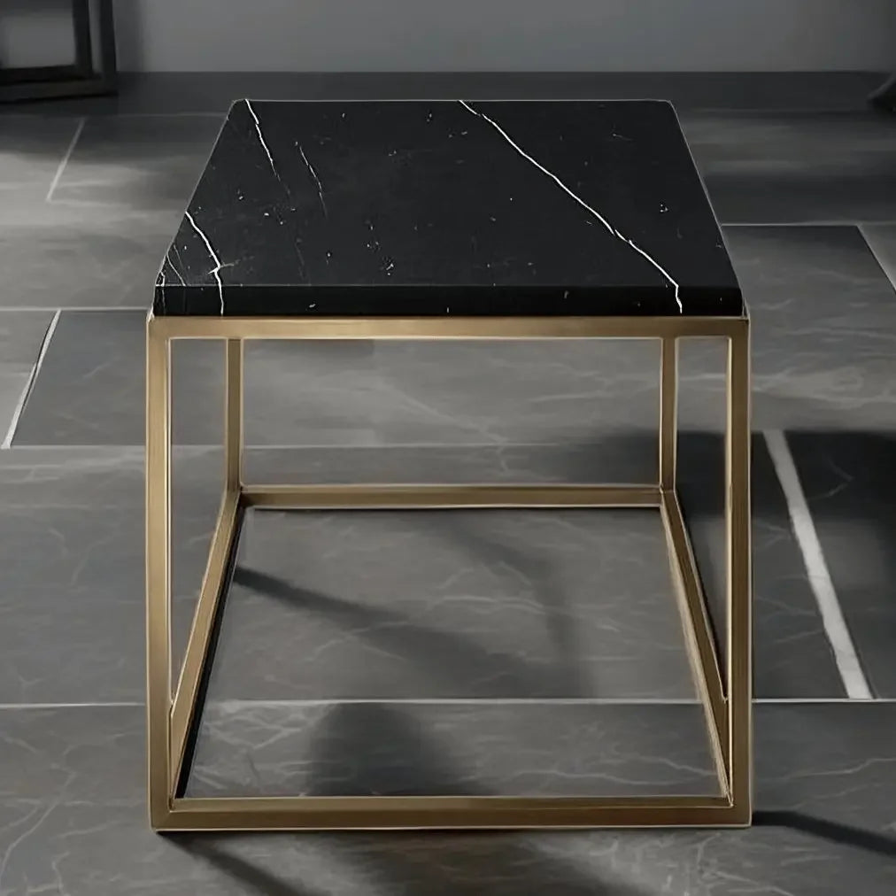 ترابيزة قهوة معدن بسطح جرانيت 100*50*45 سم - LUS60 - Homix