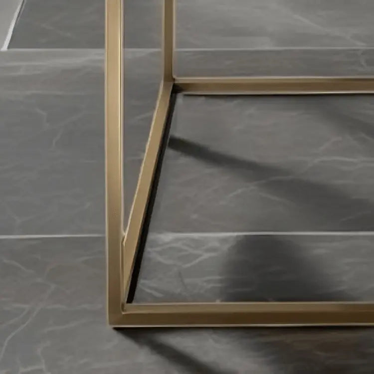 ترابيزة قهوة معدن بسطح جرانيت 100*50*45 سم - LUS60 - Homix