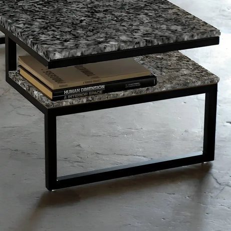 ترابيزة قهوة بسطح جرانيت 100*50*45 سم - LUS77 - Homix