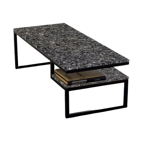 ترابيزة قهوة بسطح جرانيت 100*50*45 سم - LUS77 - Homix