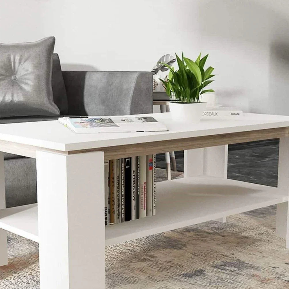 ترابيزة قهوة ام دي اف، 100*50*45 سم