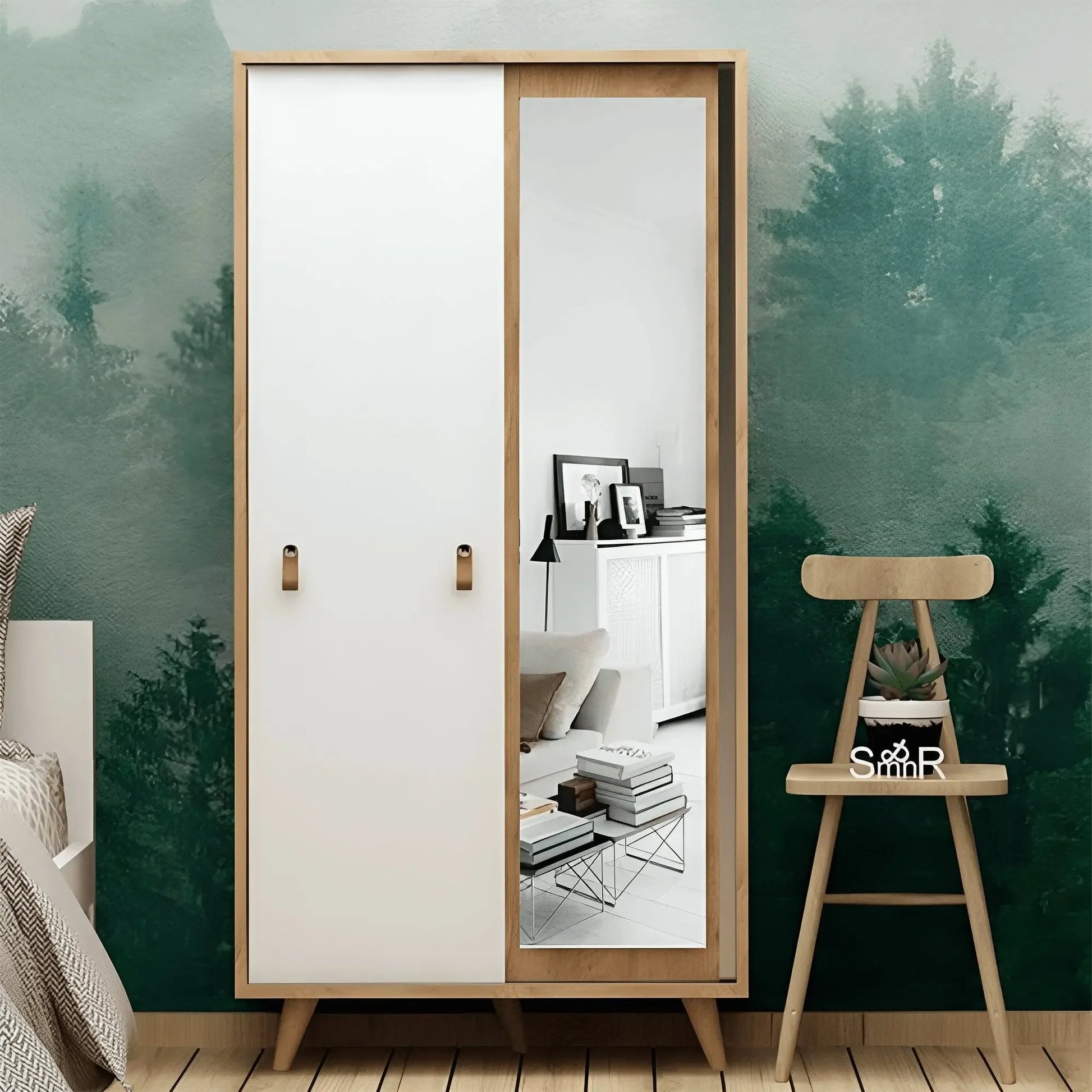 دولاب خشب ام دي اف، 100*60*185 سم