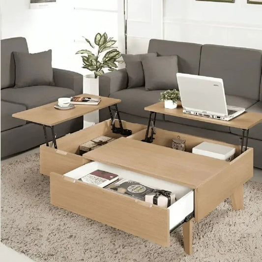 ترابيزة قهوة ام دي اف اسباني، 100*70*40 سم