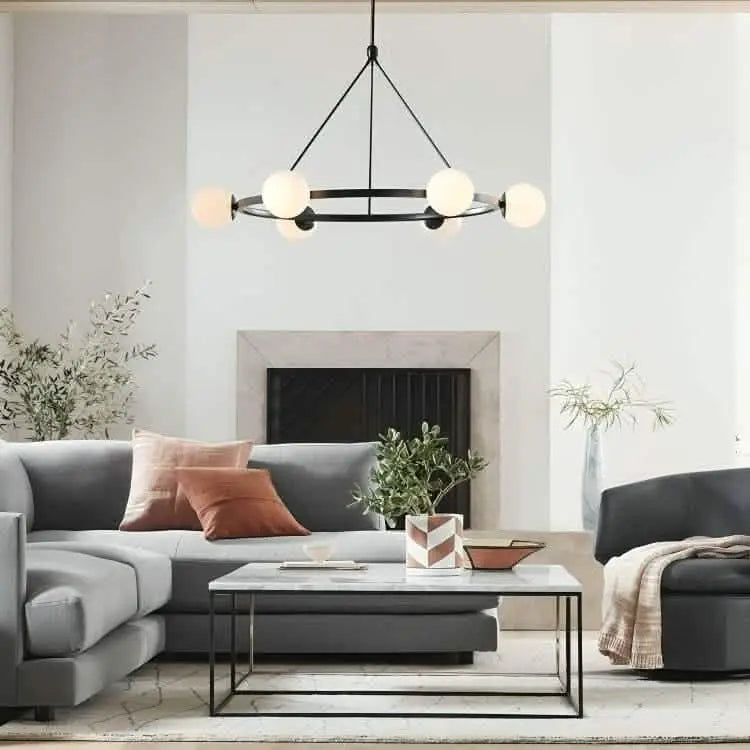 نجفة معدن و زجاج 100*80 سم - YLG21 Y-Lights