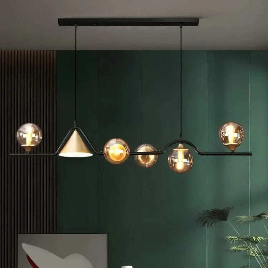 نجفة معدن و زجاج، 120*120 سم