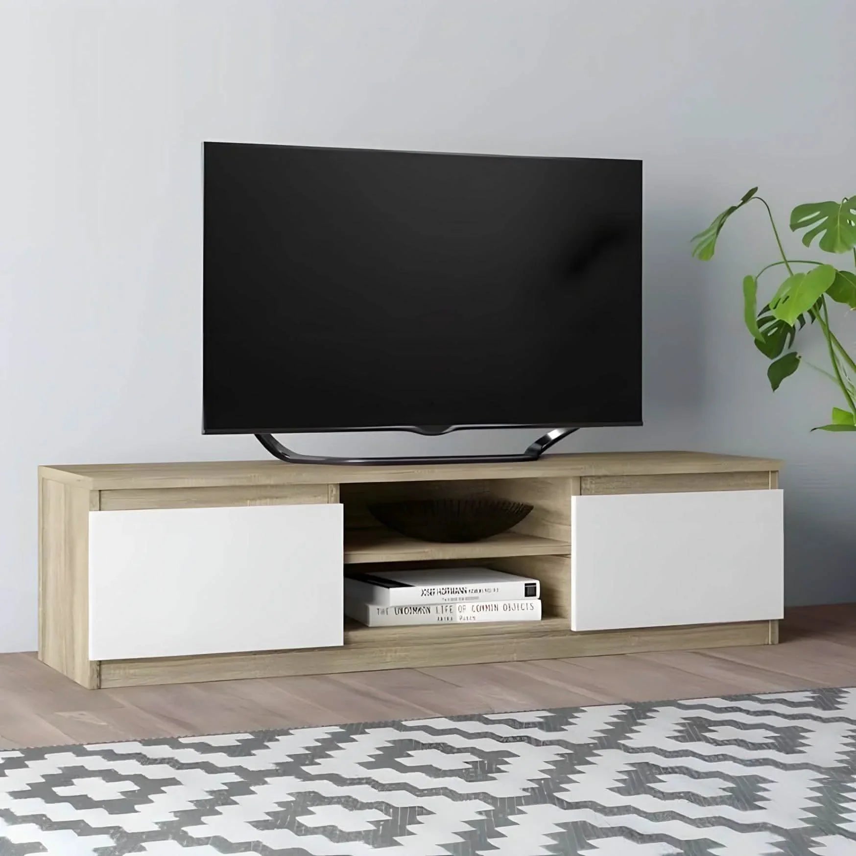 ترابيزة تليفزيون خشب ام دي اف، 160*30*40 سم