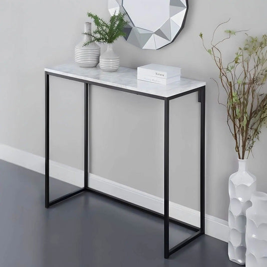 كونسول معدن بسطح رخام، 110*40*90 سم