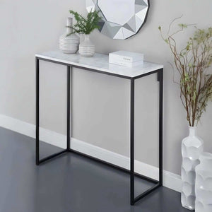 كونسول معدن بسطح رخام، 110*40*90 سم
