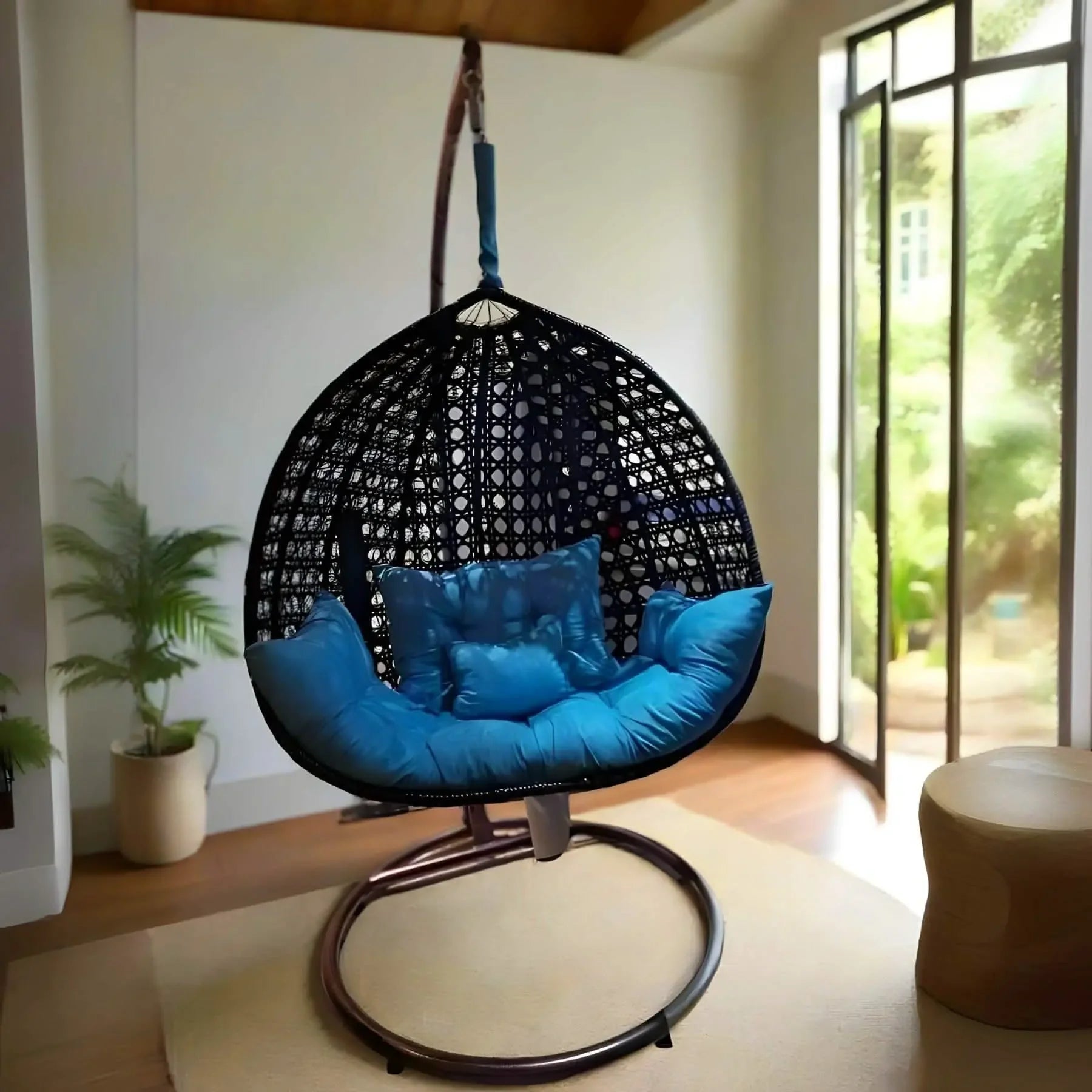 تسوق الأن من هومكس  مرجيحة حديد وراتان 115*70*200 سم - FAD4 بأفضل سعر وأفضل جودة