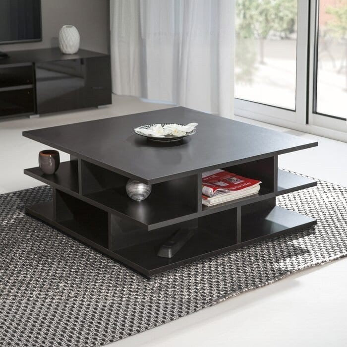 ترابيزة قهوة خشب ام دي اف، 80*80*45 سم