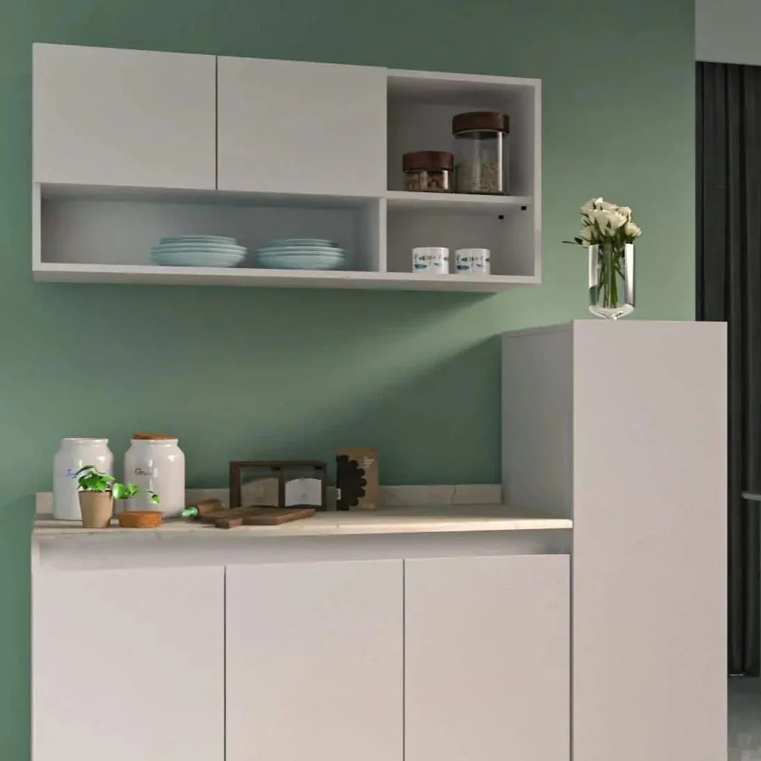 مطبخ خشب ام دي اف، 3 قطع