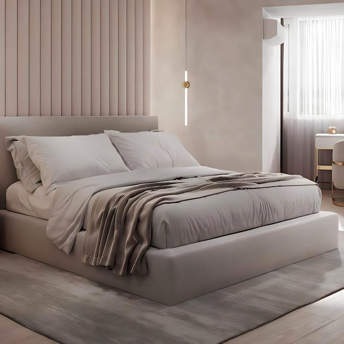 سرير سوبر كينج خشب كونتر، 180*195*110 سم