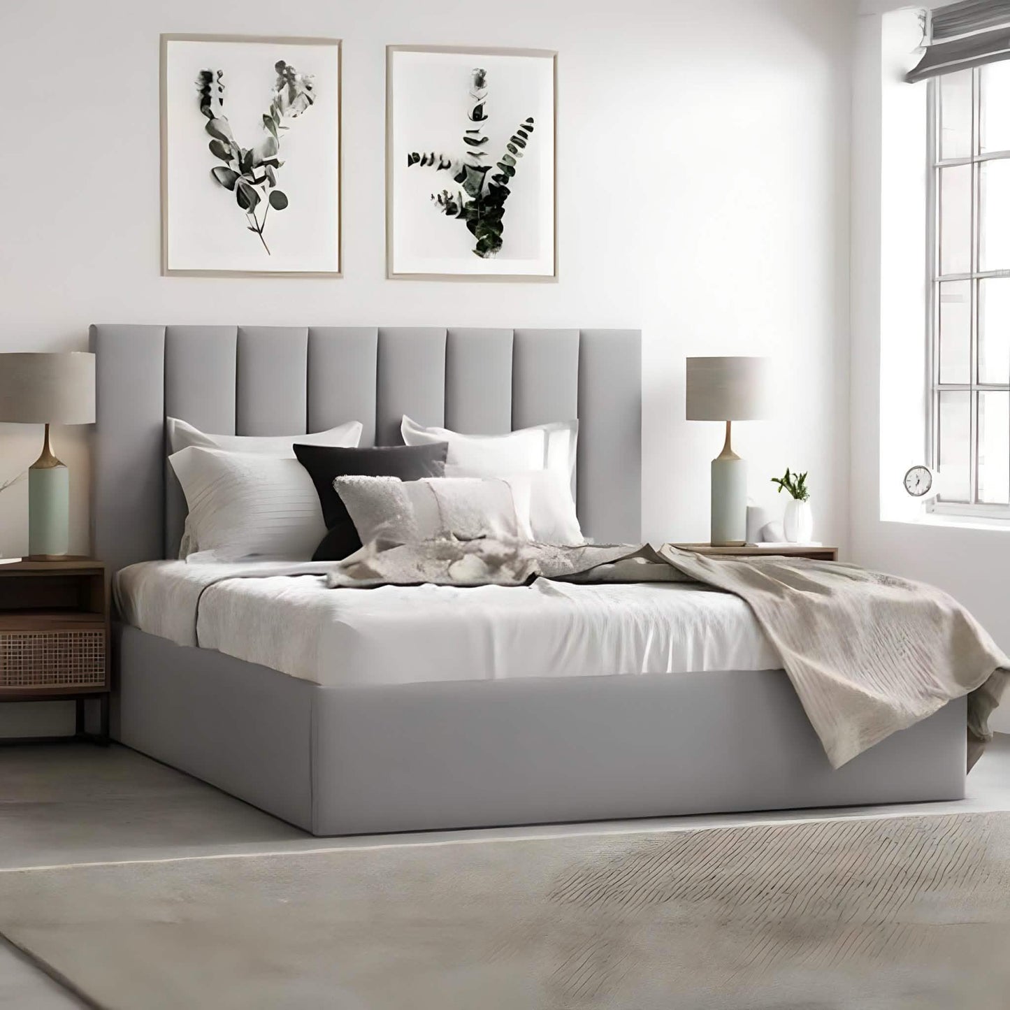 سرير كوين خشب كونتر، 150*195*120 سم