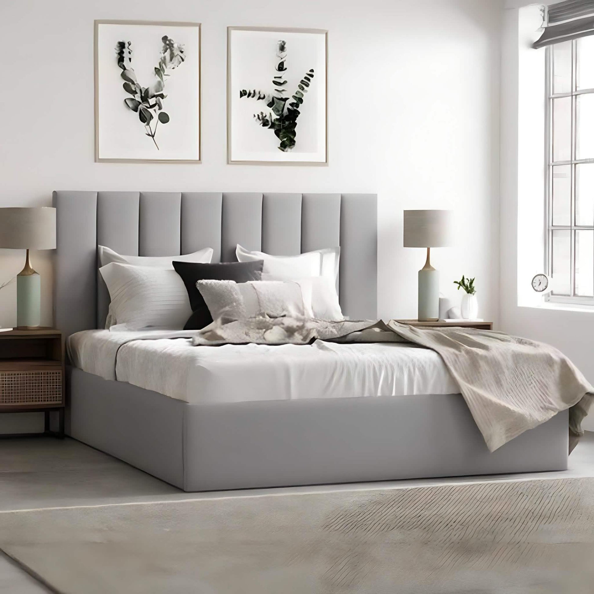 سرير كوين خشب كونتر، 150*195*120 سم