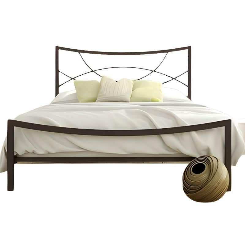 سرير معدن أسود 120*200*125 سم - RON262 Royal Iron