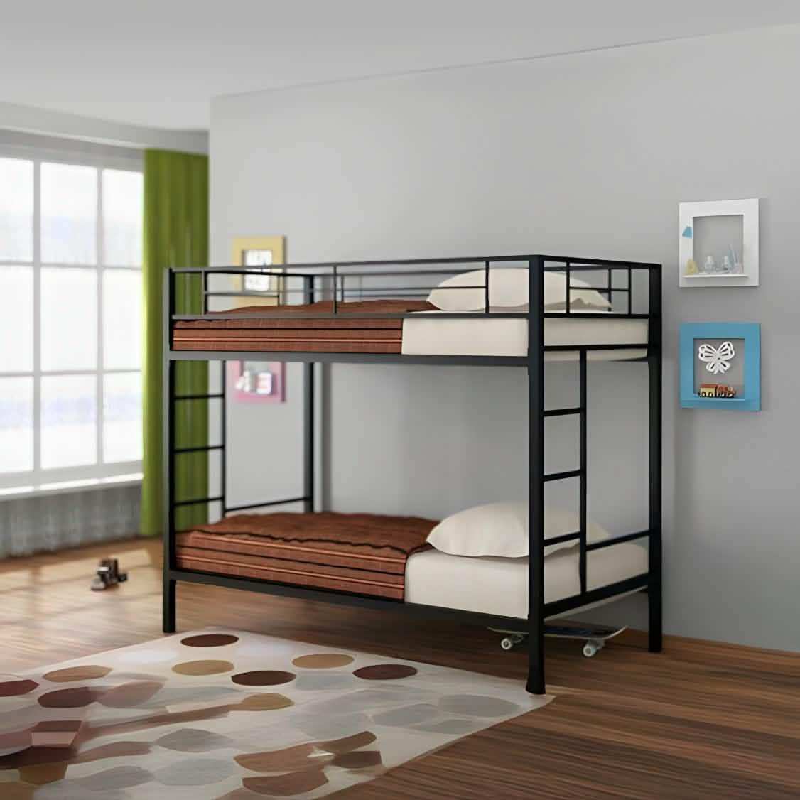 سرير دورين معدن أسود 120*200*200 سم - RON269 Royal Iron