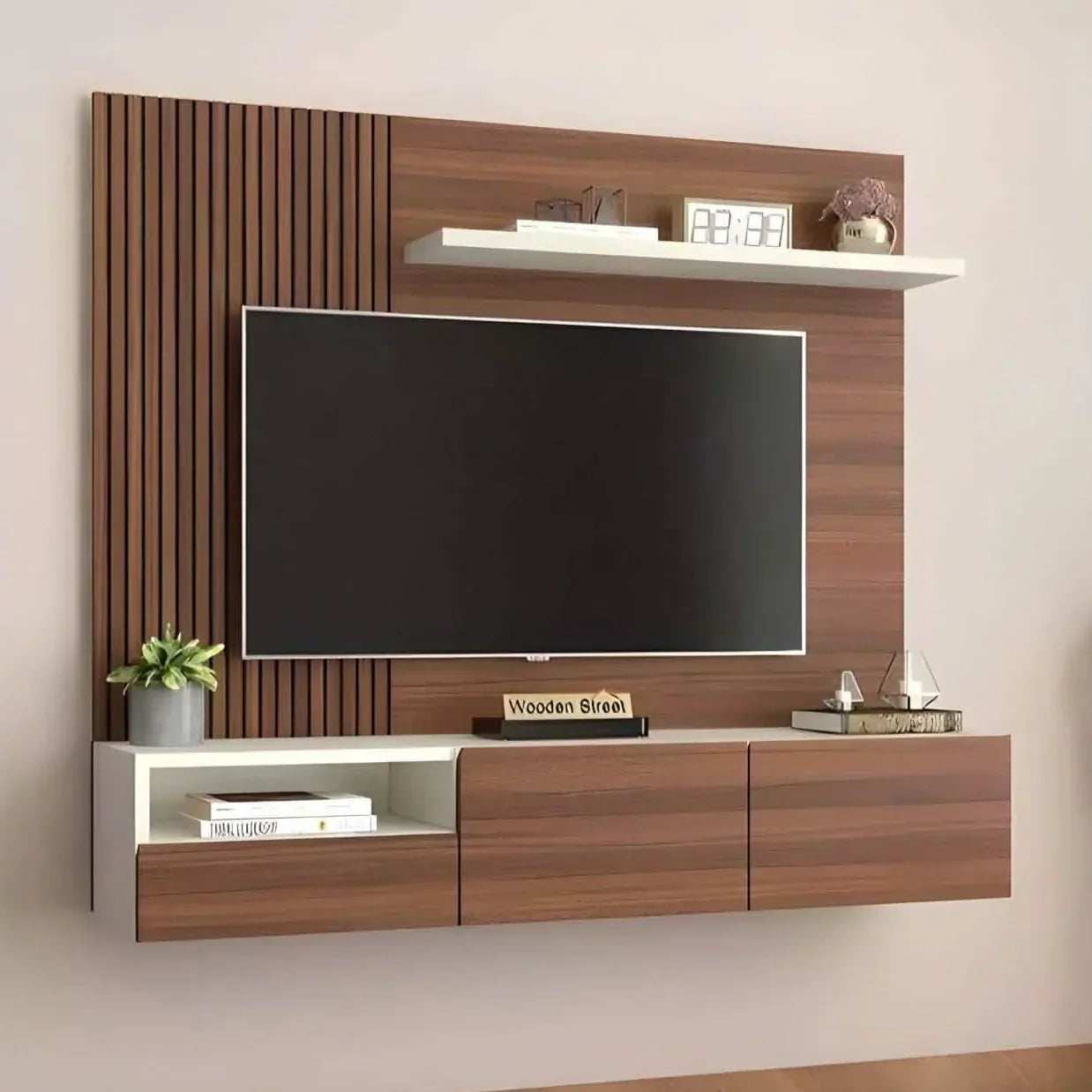 ترابيزة تليفزيون ام دي اف، 120*30*120 سم