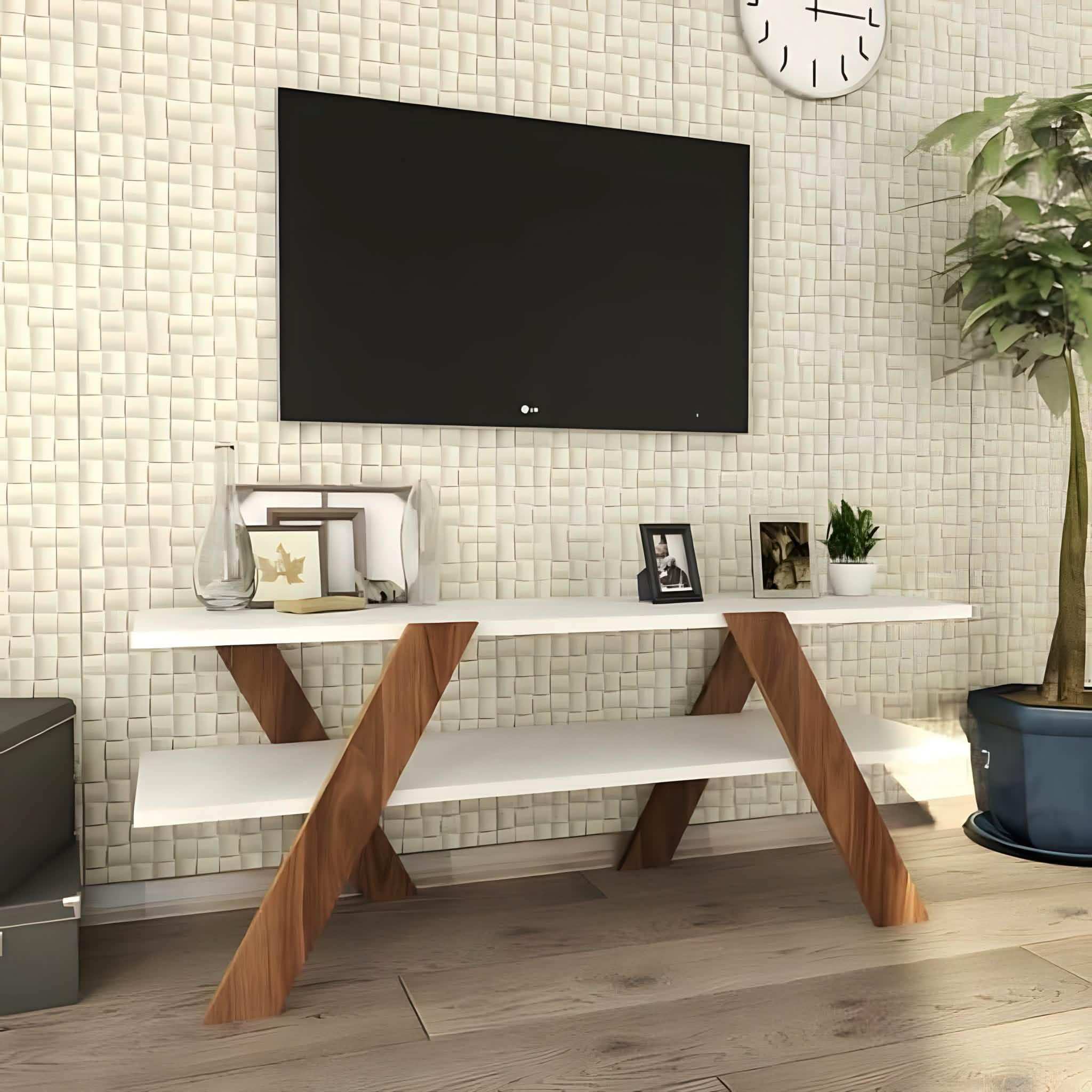 ترابيزة تليفزيون ام دي اف، 120*30*60 سم