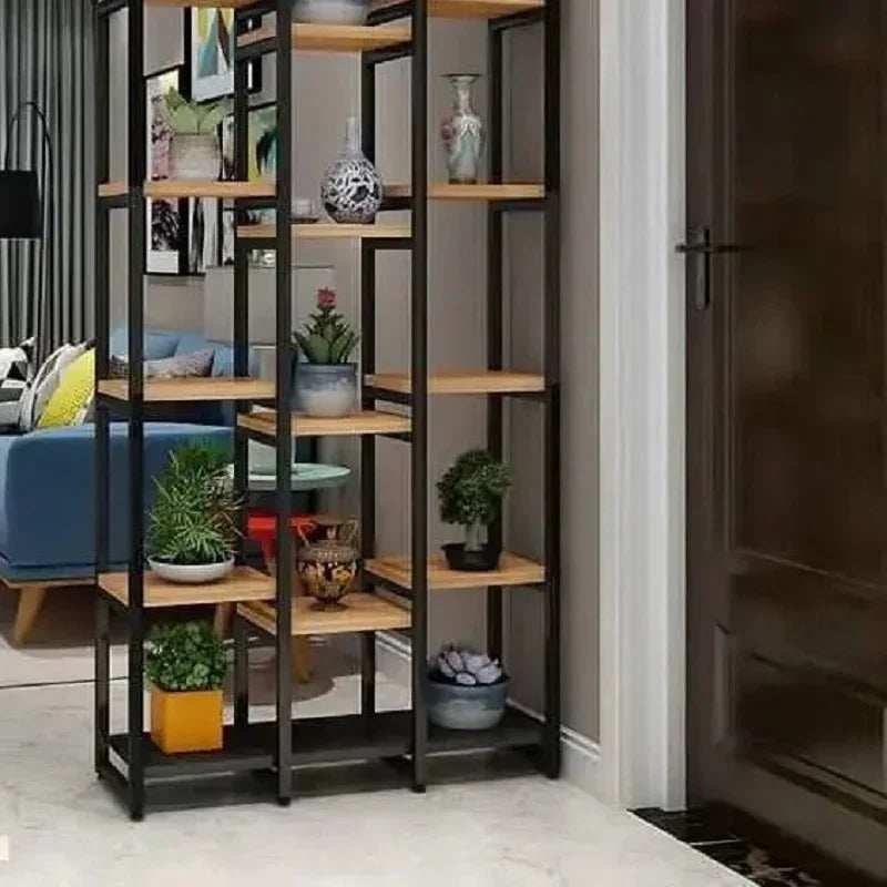 وحدة أرفف خشب ام دي اف، 120*35*200 سم