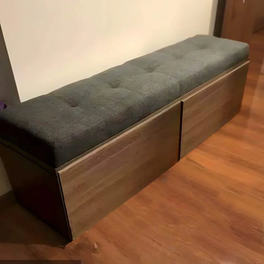 بانكيت مع جزامة خشب ام دي اف، 120*40*50 سم