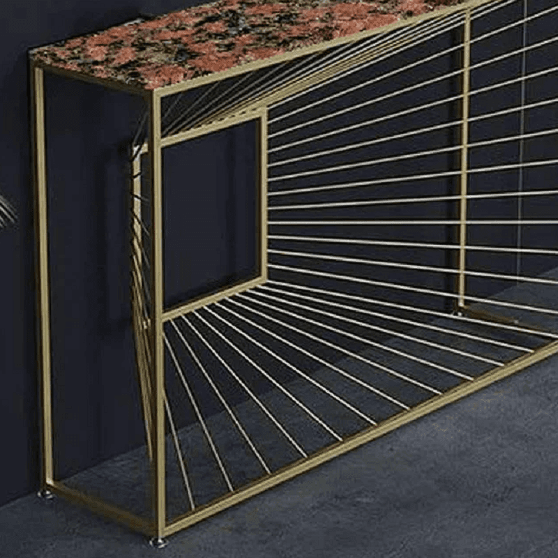 كونسول معدن بسطح جرانيت، 120*35*90 سم
