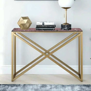 كونسول معدن بسطح جرانيت، 120*35*90 سم